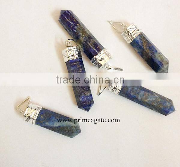 Lapis Lazuli Cap Pencil Pendants | INDIAN healing jewelry Wholesale