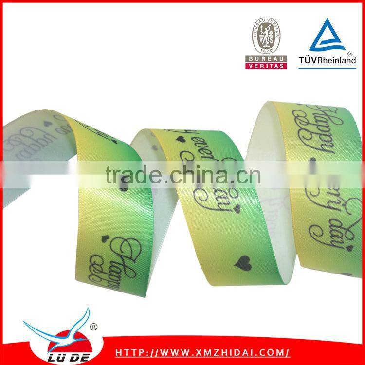 Satin Centered Sheer Personalized Ribbon Wedding Favors for sale