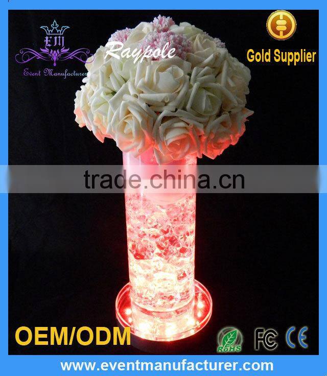 RGB Color Remote Controlled Bottle Glorifiers LED Light Base for Wedding Centerpieces