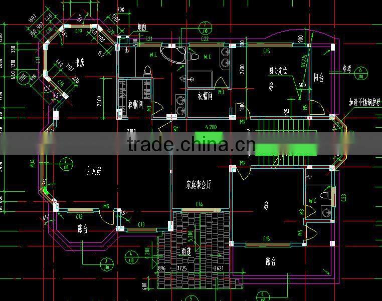 2016 latest luxury prefab villa house