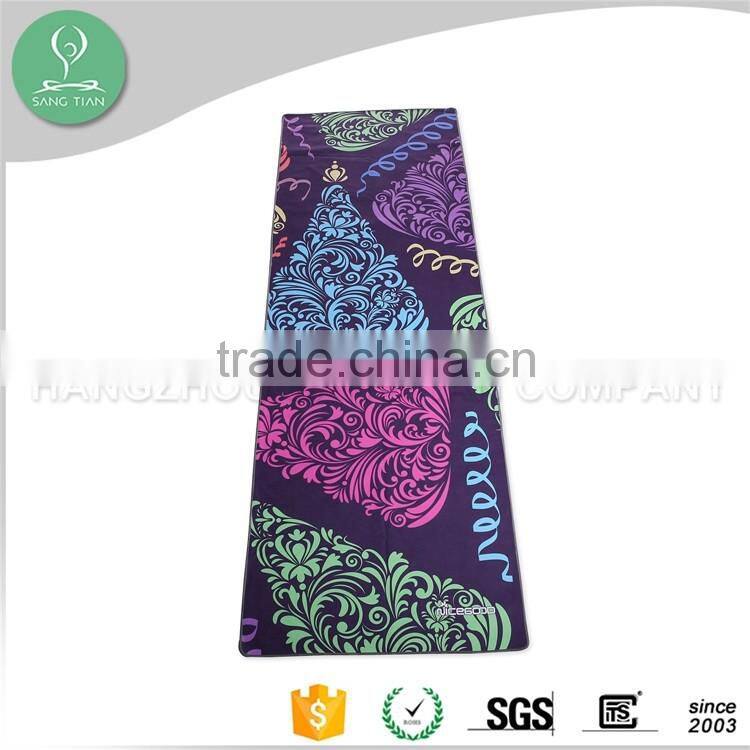custom design travel microfibre yoga mat towel