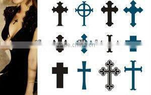 bow and arrow shape tatoo sticker