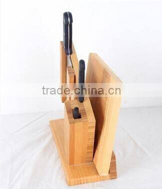 Durable and cheap most popular design bamboo knife rest for sale