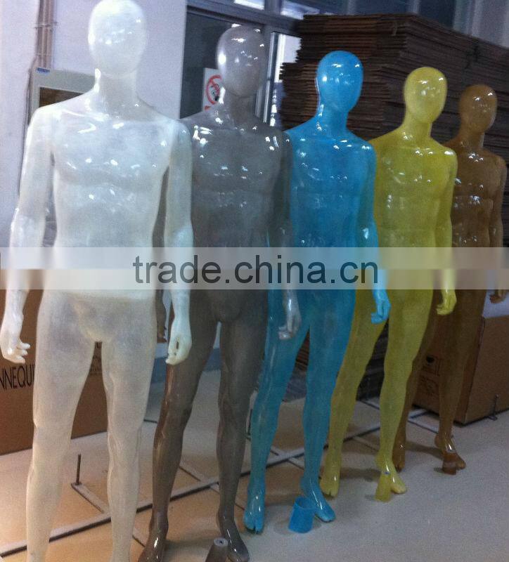 2014 fashion fiberglass plus size transparent colourful female home decor model LM-4