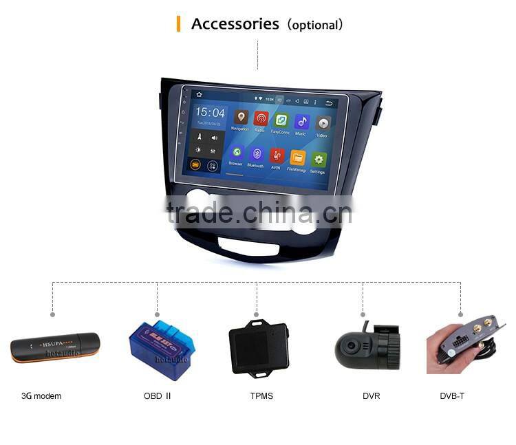Cheap 10.2 Inch Black screen dvd player with gps for car Nissan Qashqai 2014 2015