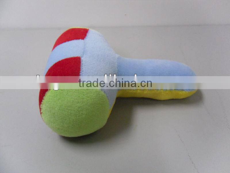Plush soft colorful lovely baby Toys Hammer baby toy