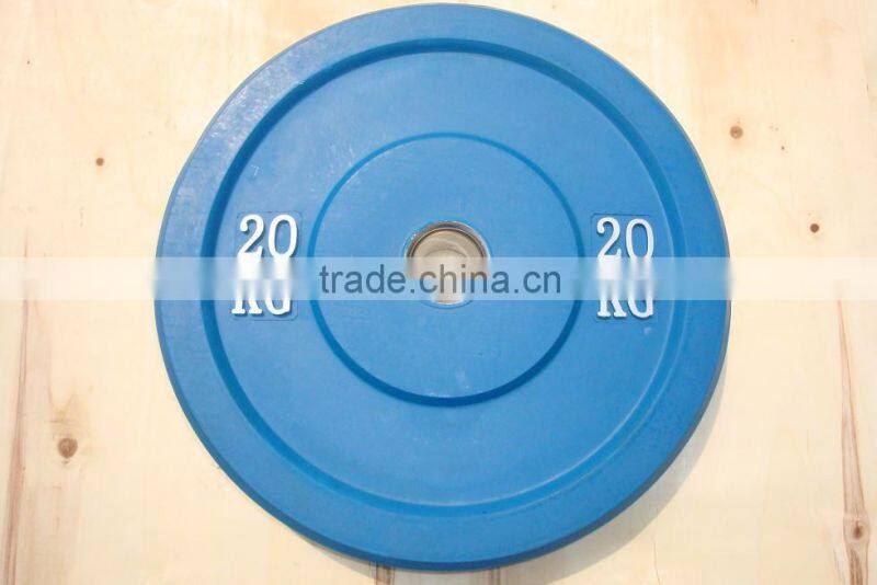 colorful rubber bumper plate