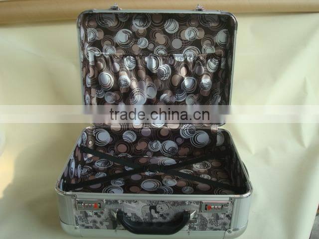 4 in 1 trolley case,Cotton material trolley case luggages,plastic luggage case