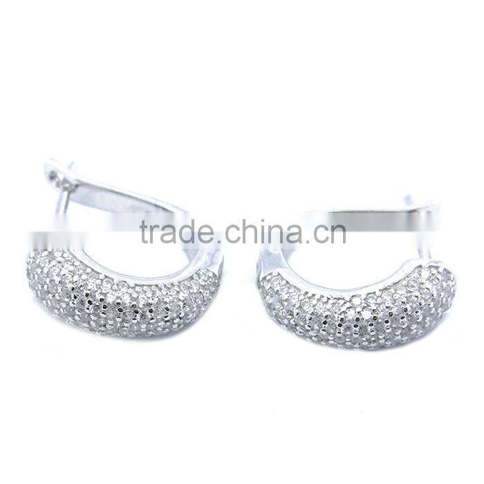 High quality 925 sterling silver loop earring