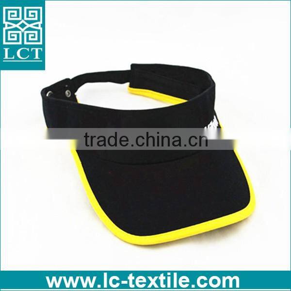 custom print uv protection cotton structed cycling sun visor cap