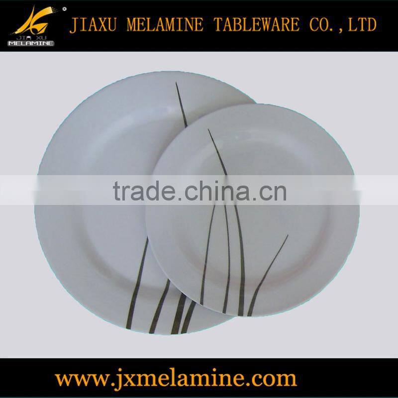 6"-14" flat melamine ware plate