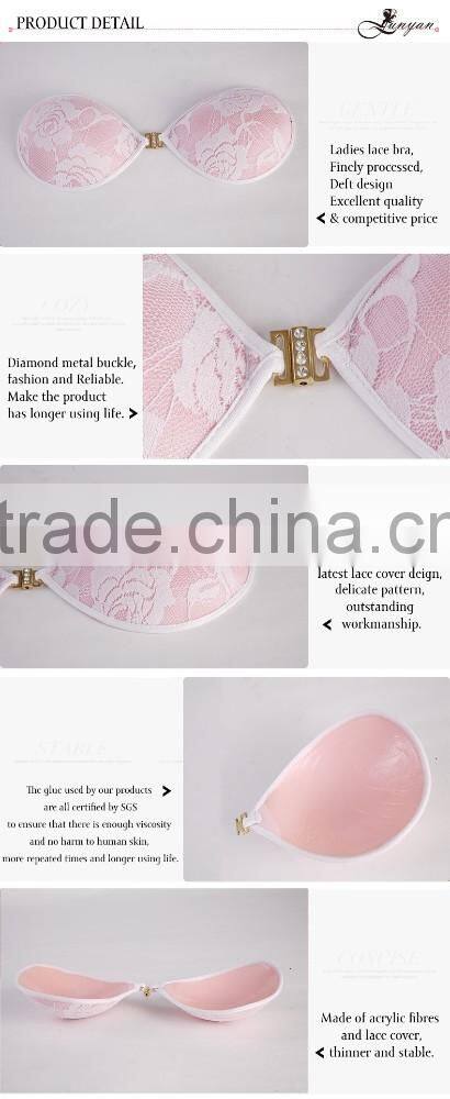 JY027 Hot selling Embroidery padded bra lace underwear