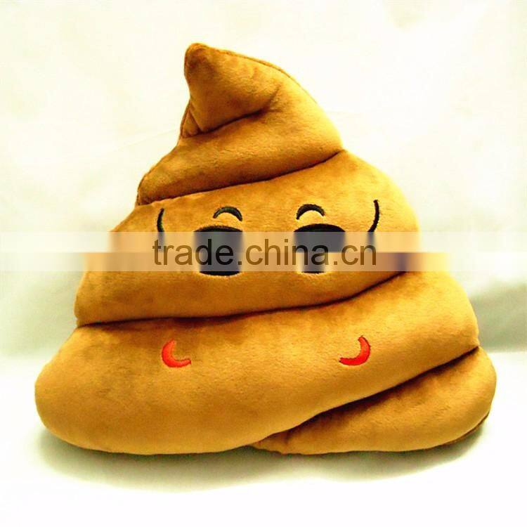 girl poop emoji pillows /soft poop emoji pillows for car and home decoration