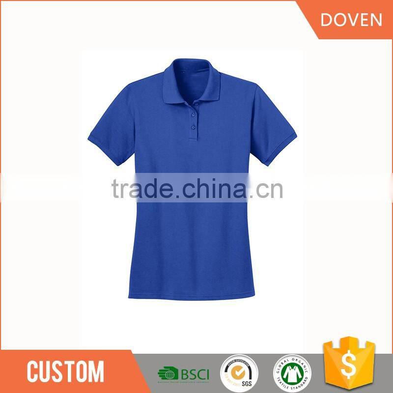 Wholesale custom staff uniform pique polo shirt