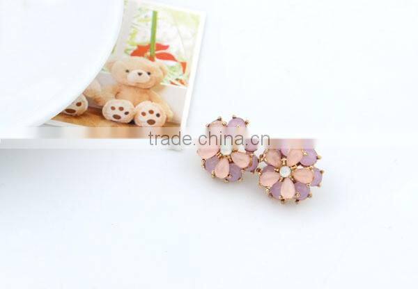 Flower stud earrings jewellery exports wholesale jewelry
