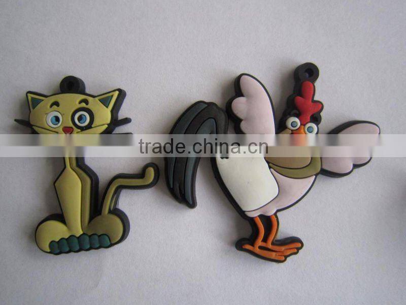Funny animal pendants pvc cartoon phone hang drop strap pendant