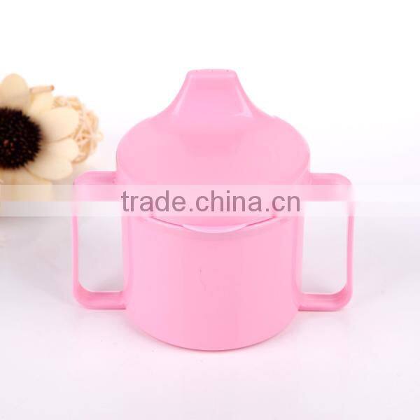 Water drinking two handle baby cup with lid