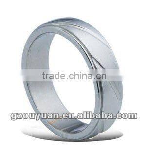 Matte fashionable stainless steel wedding rings
