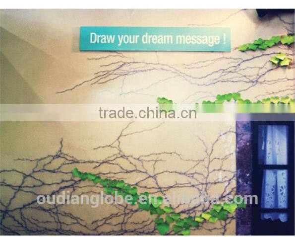 OEM Custom Creative Design Leaf Shape Home Decoration Sticky Note 2015 New Product Wall Sticker kitchen accessories