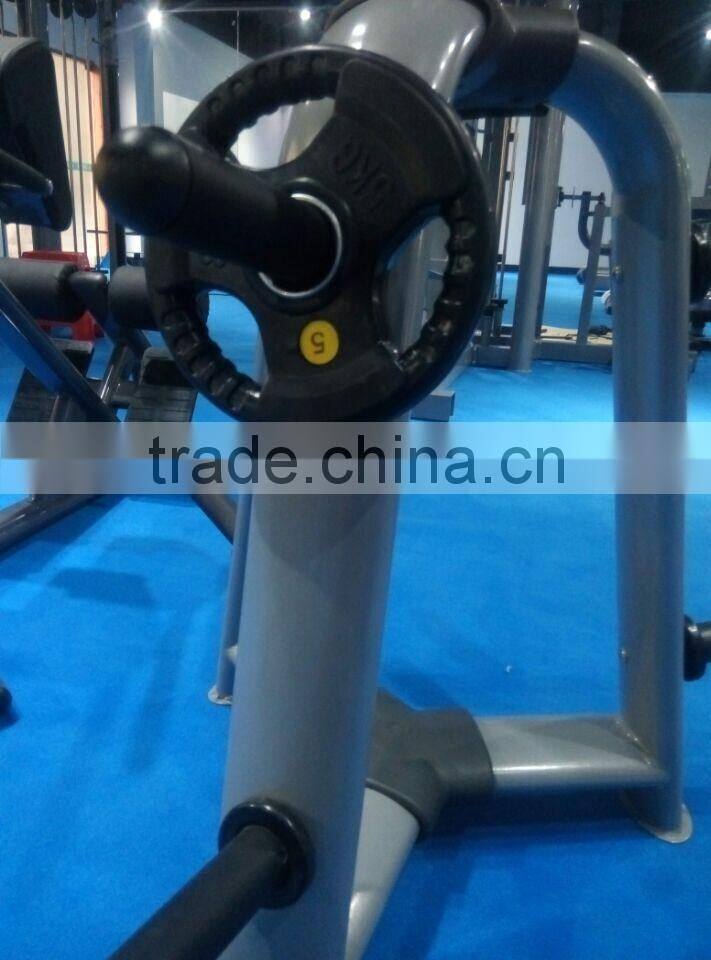 Cast iron rubber coating weight lifting plate with good quality