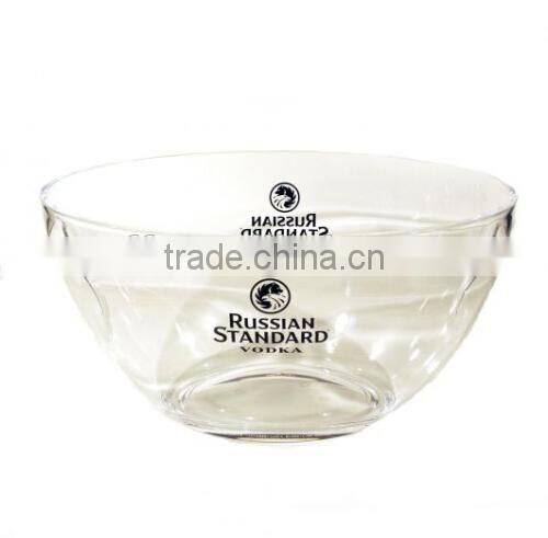 Large plastic acrylic champagne bowl ice bucket