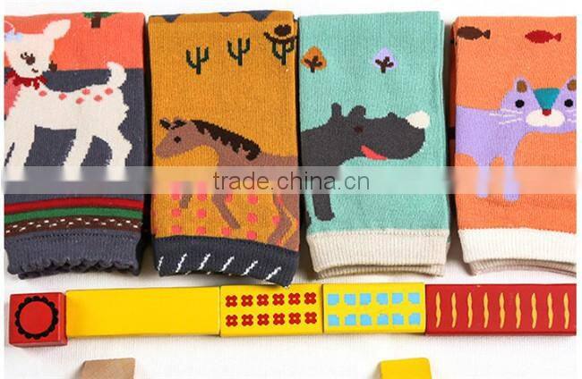 100% cotton hot sale teen girl tube knee high socks, sock supplier,cartoon animal style