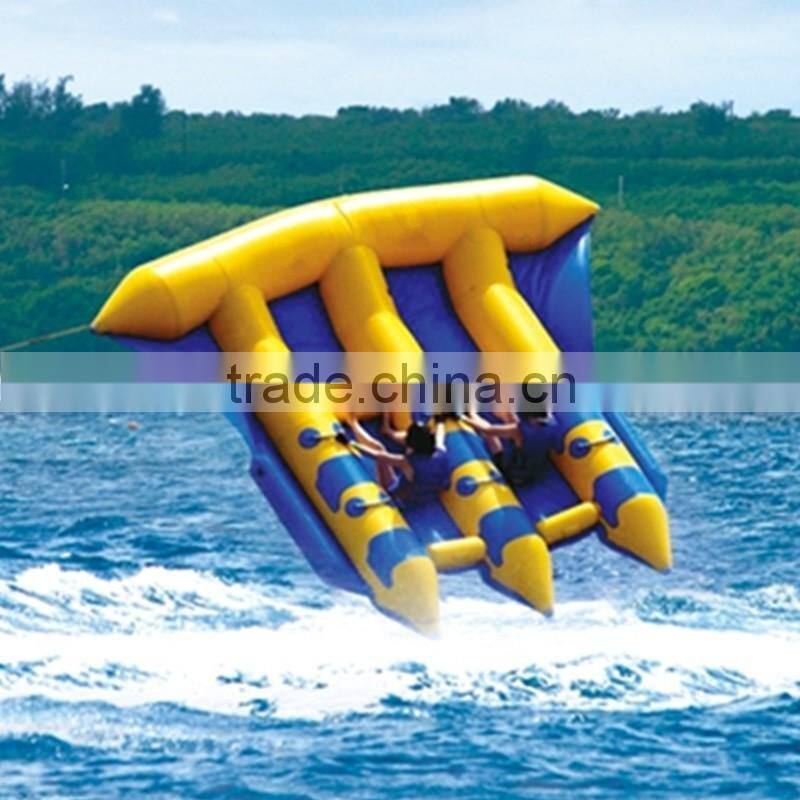 New design 0.9mm PVC inflatable water toys inflatable flying fish towable,inflatable flyfish