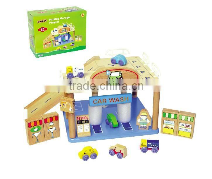 car packing garage toy.kids toy car garage.wooden toy garage