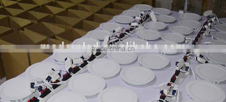 100lm per watt Direct emitting round led panel light ra 80 pf 0.95