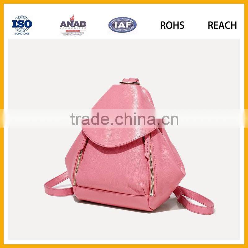 Latest Design High Quality Low Price PU Material Ladies Backpack Leisure Bag