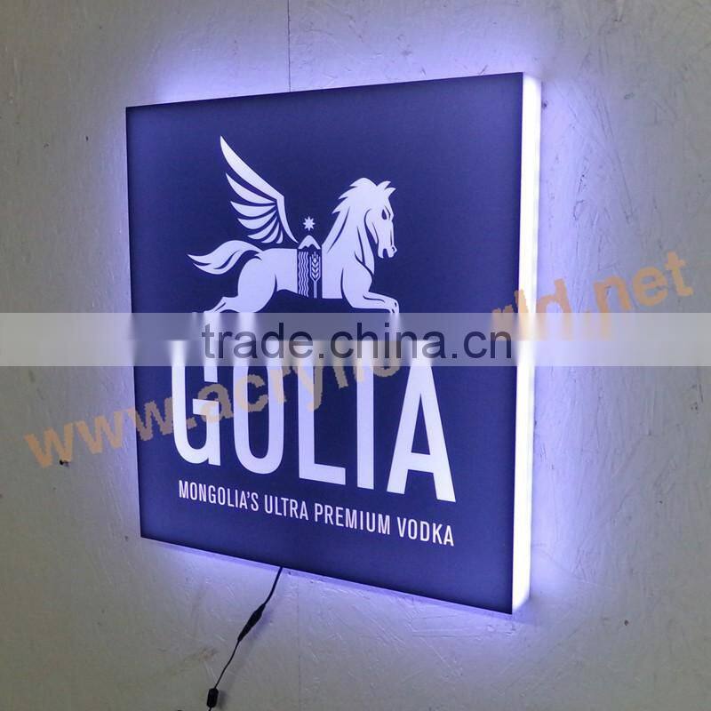 outdoor wall mounted led light box/picture frame led light box