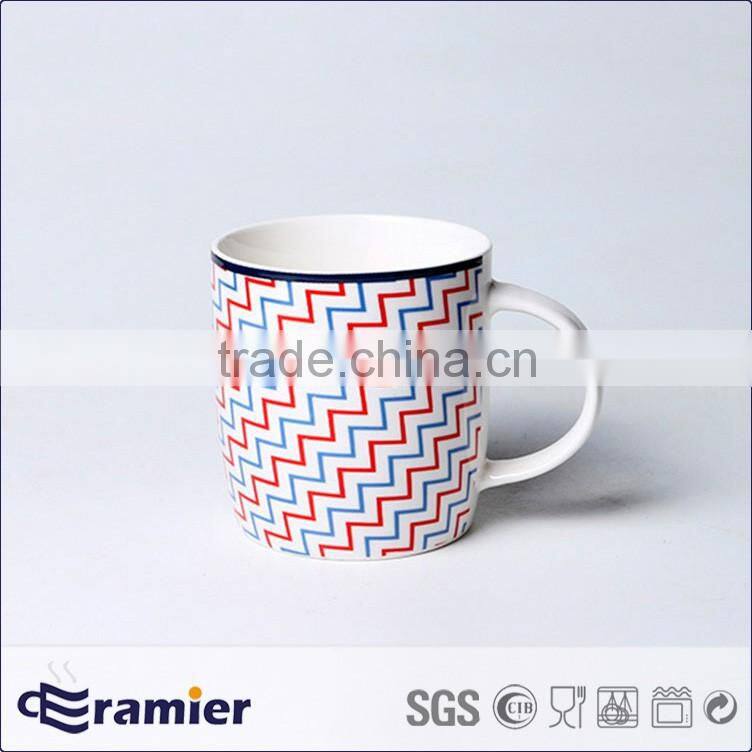 New bone china drum shaped big mug with wide bottom