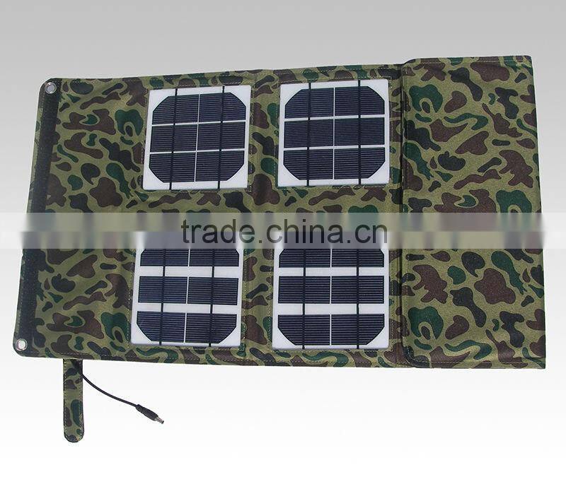 dual output 18v 5v mono solar panel portable flexible 18w
