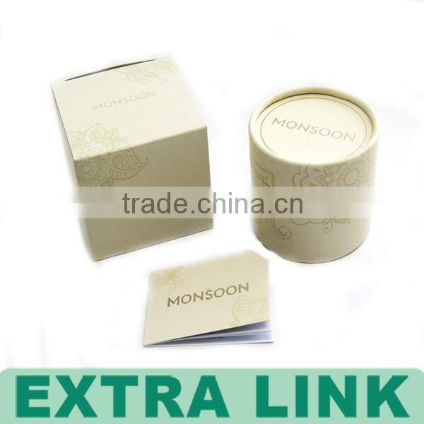 Round Tube Paper Box With Clear Heart Shape Window