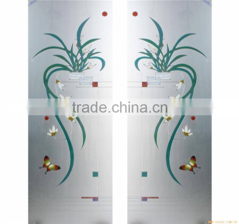 china tempered frosted toilet glass partition
