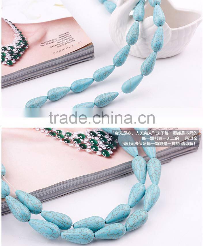 2016 new fashon hot sale korean japan jewelry stone green bead 12MM 14MM 15MM 16MM 24MM cheap DIY turquoise bead bracelet