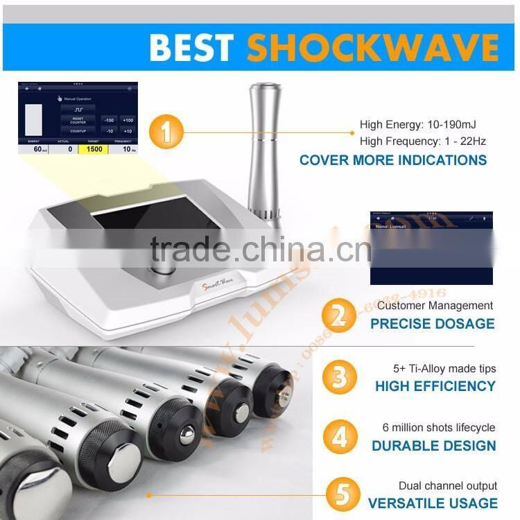 Electromagnetic Wave Therapy Physiotherapy Shockwave Therapy Equipment