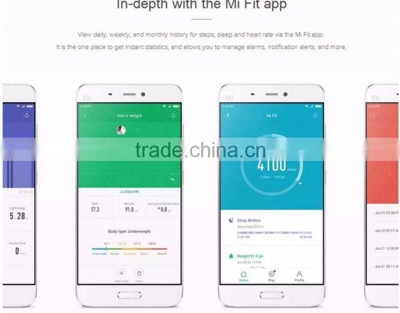 Original Xiaomi Mi Band 2 Wristband Bracelet Smart Heart Rate Fitness Tracker Monitor Bluetooth Phone Pedometer IP67 Waterproof