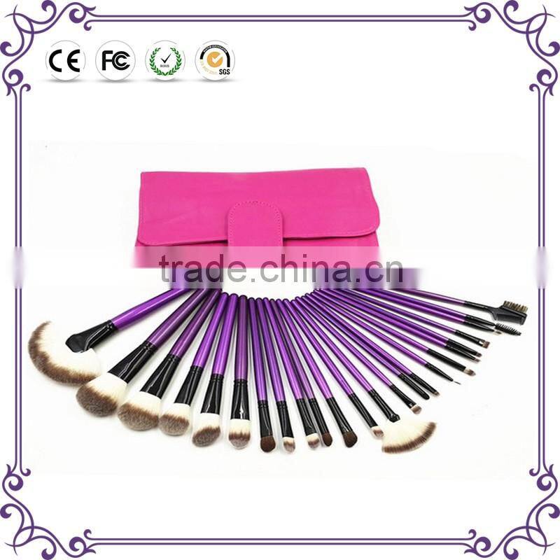 Wholesale 2016 24/32 pcs private label make up brushes soft goat hair colorful cosmetics makeup brushes set !