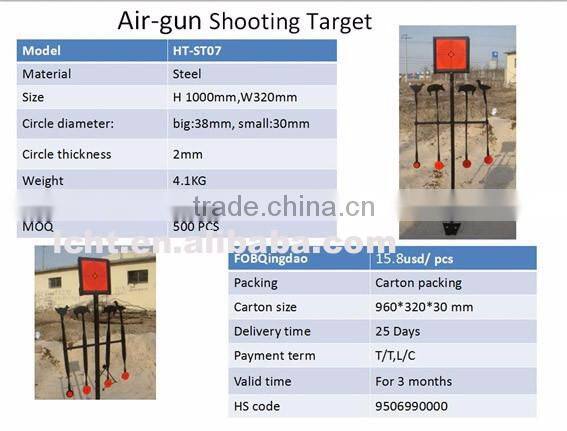 Different styles gun shooting target practice