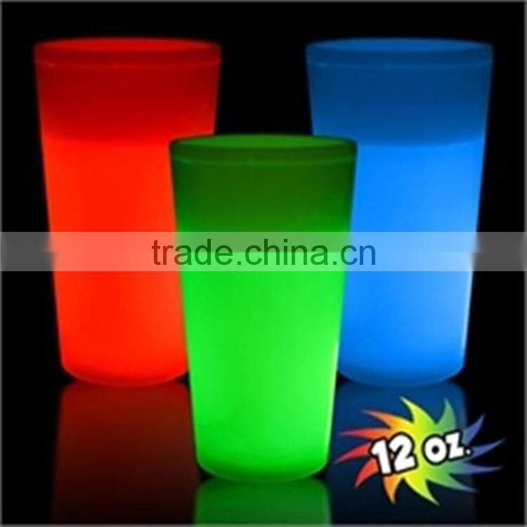 12oz Plastic PP Events Glow LOGO Printing Glow in the Dark Cup