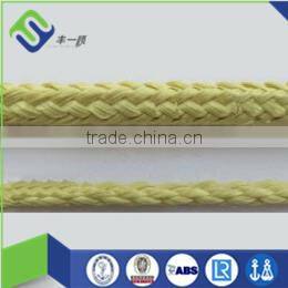 4mm diameter yellow kevlar rope 12 strand for sale