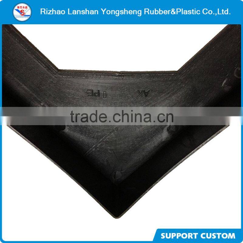 custom made factory black plastic corner protector