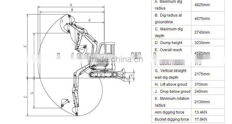 13ton crawler excavator