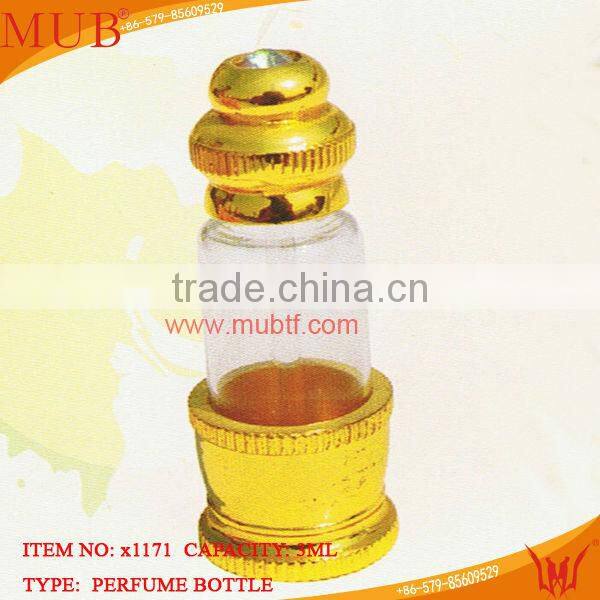 OEM Metal Perfume Bottle For Arabic gorgeous mini design oil bottle