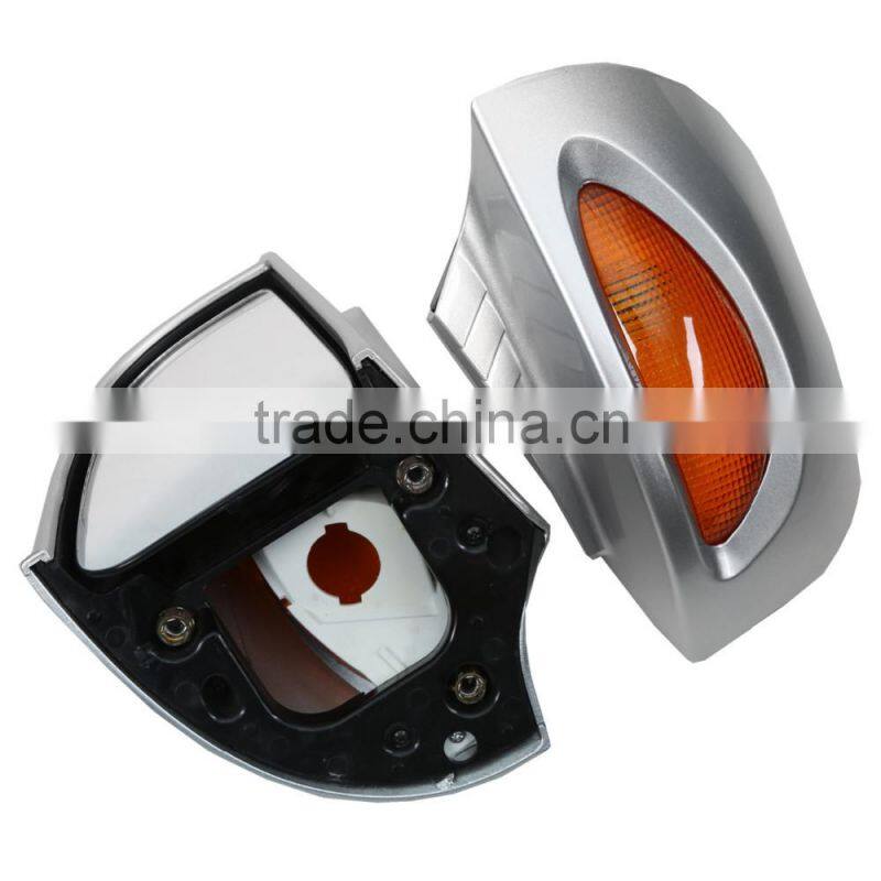 Silver Rear View Mirrors Turn Signal Light For BMW R1100 RT R1100 RTP R1150 RT