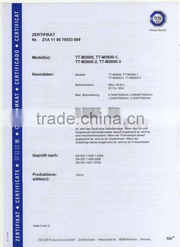 52 cc Multi Function cutter Petrol Chainsaw,Strimmer,Hedge trimmer,Extension 4 in1