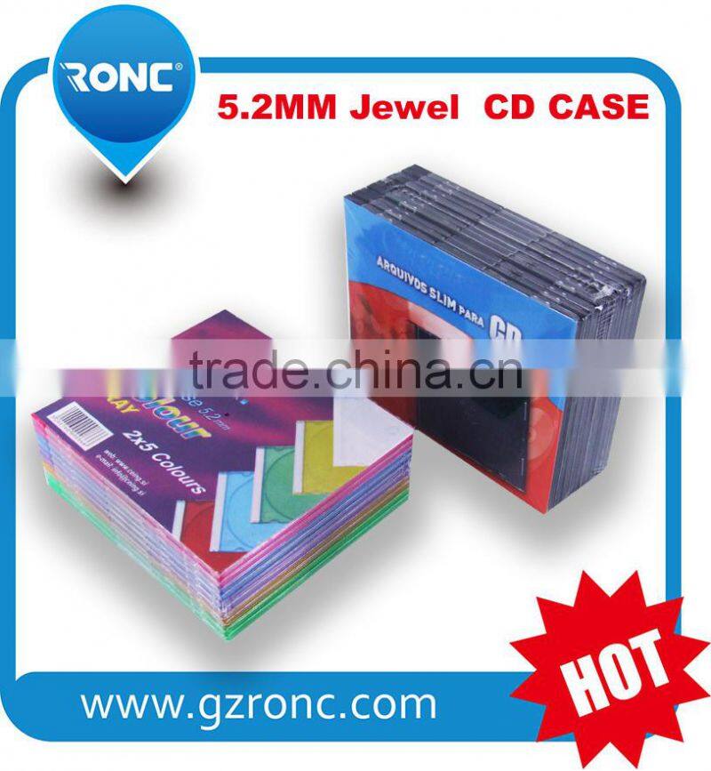 Factory direct sale cheap wholesale transparent jewel cd case