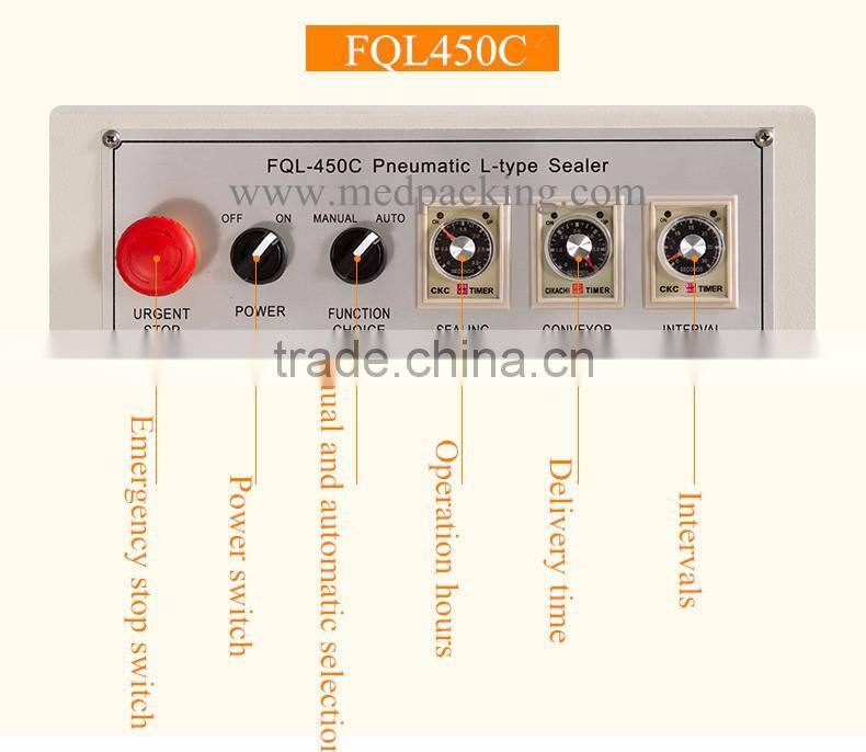 BS-A450 Heat shrink machine + FQL450C semi-automatic L-sealer/Laminator/Shrink film machine