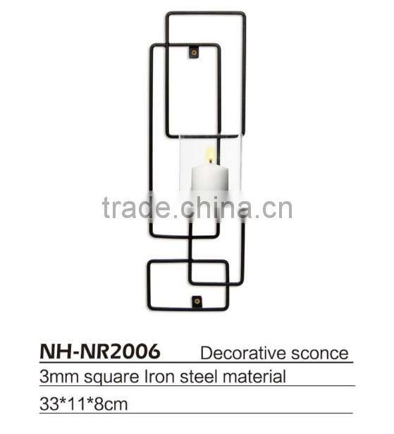 Decorative candle wall sconces hotel wall sconces